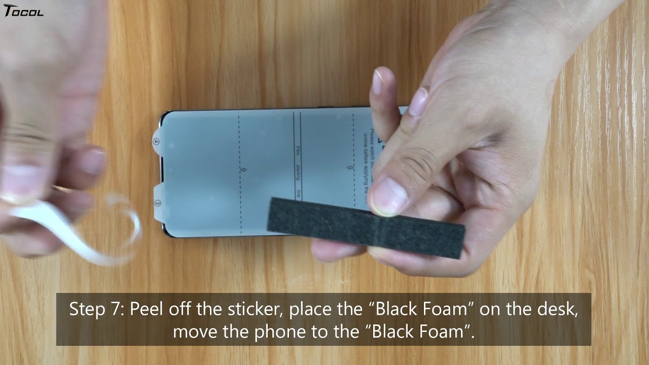TOCOL Samsung Galaxy S10 Plus TPU screen protector screen protector Installation Video