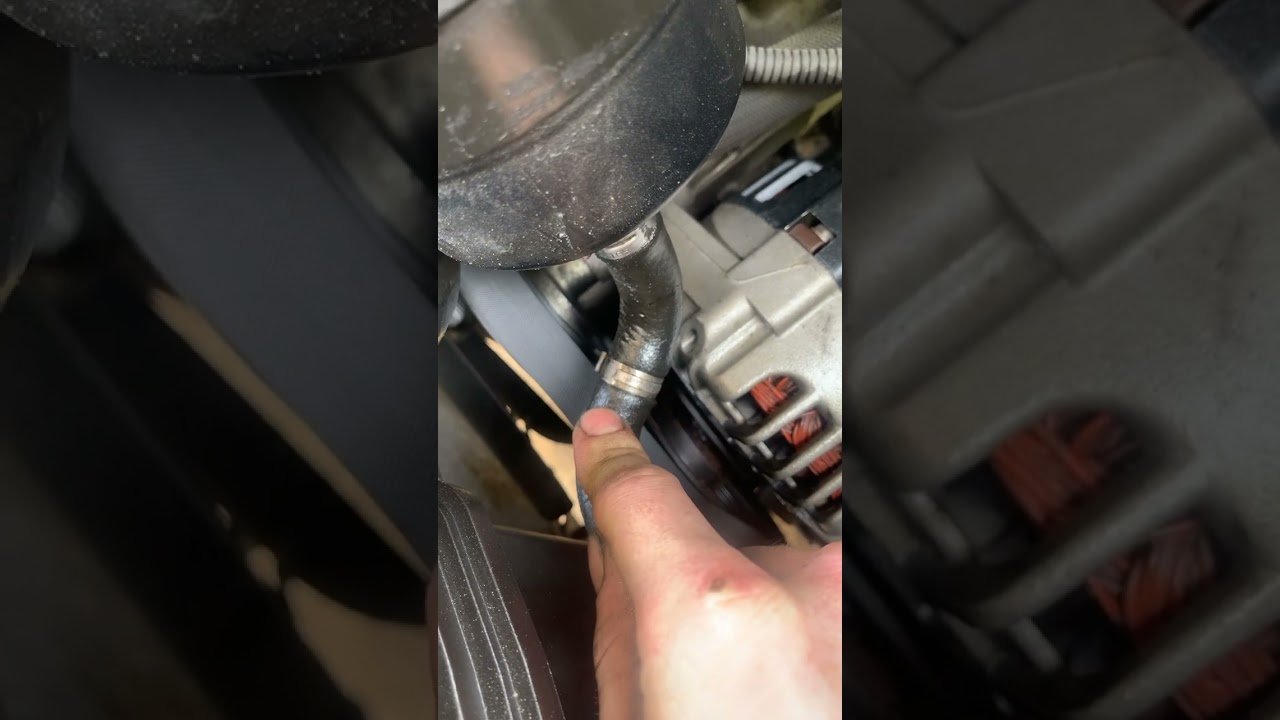 no more power steering leak :) replacing it finally #automobile #e46 #mechanic