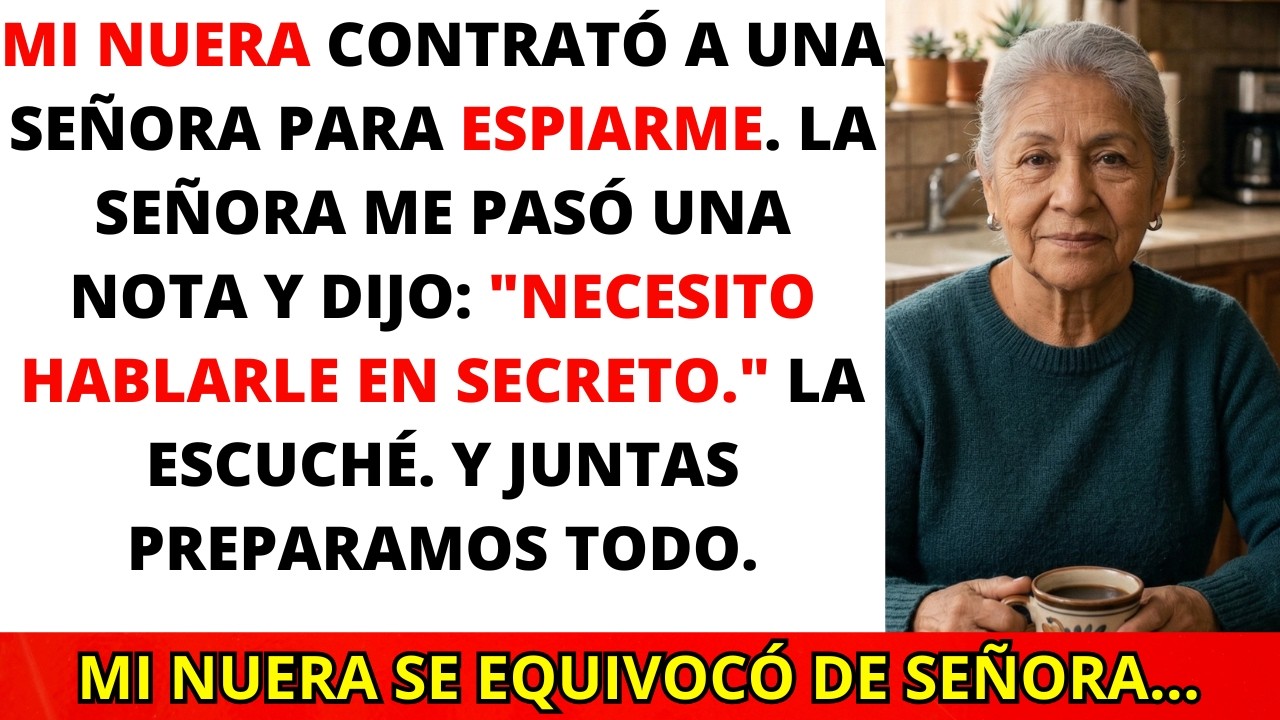 Mi Nuera Contrató A Una Señora Para Cuidarme.La Señora Me Pasó Una Nota: