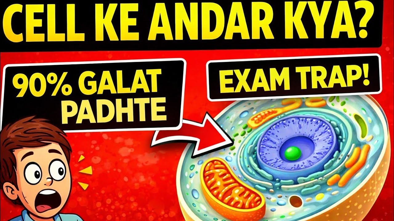 Cell Structure Explained in Hindi | Cytoplasm & Mitochondria | Pharmacy, Nursing, NEET