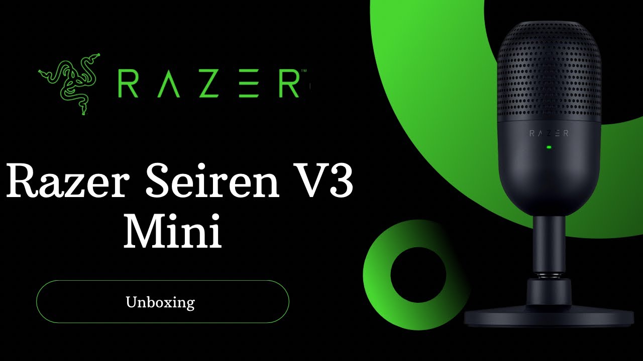Unboxing  Micrófono Razer SEIREN V3 Mini - Español