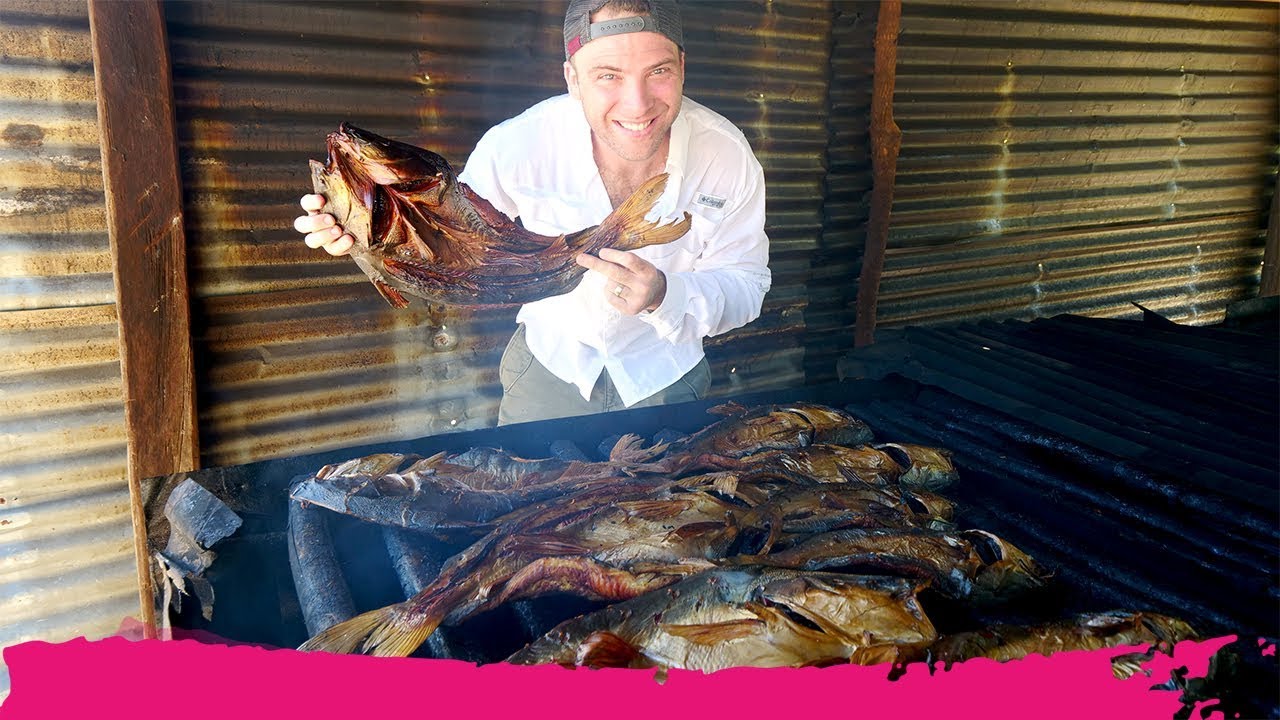 Surinamese SMOKED CATFISH + Galibi Town Tour | Galibi, Suriname