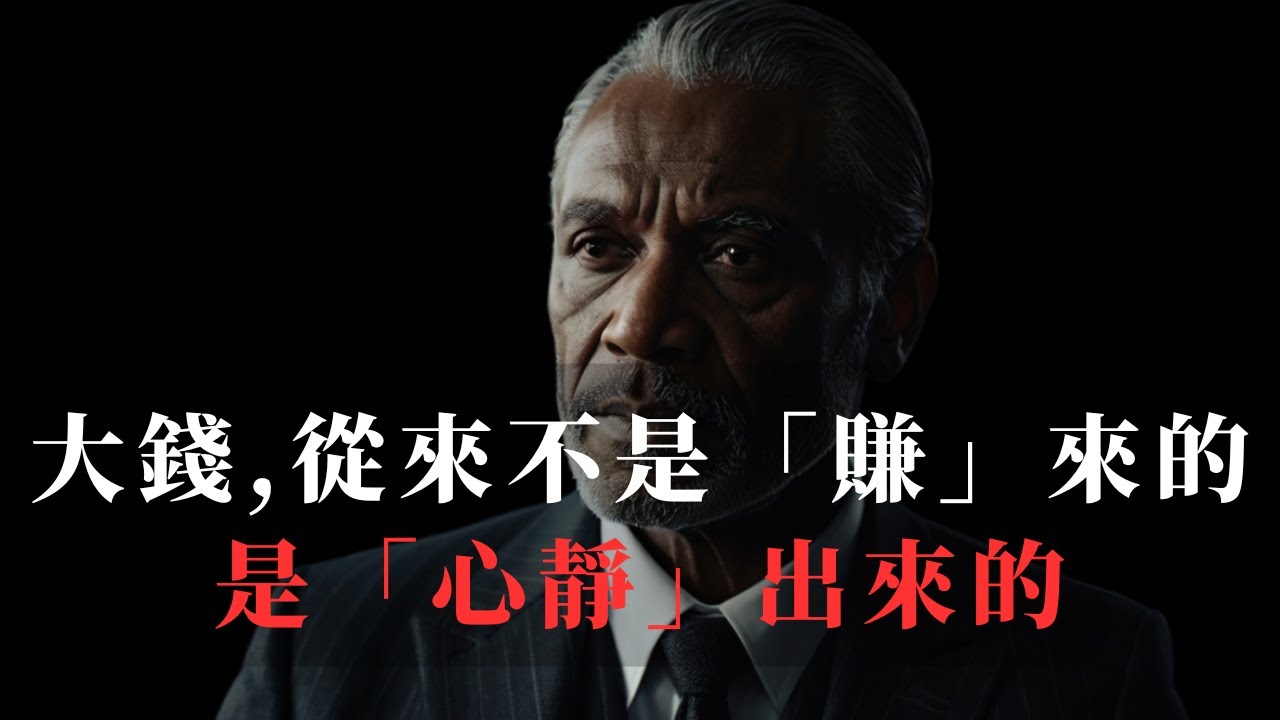 大錢喜靜，心靜生財 | 你的財富，是你安靜的深度 | 一個被99%的人忽略的財富真相