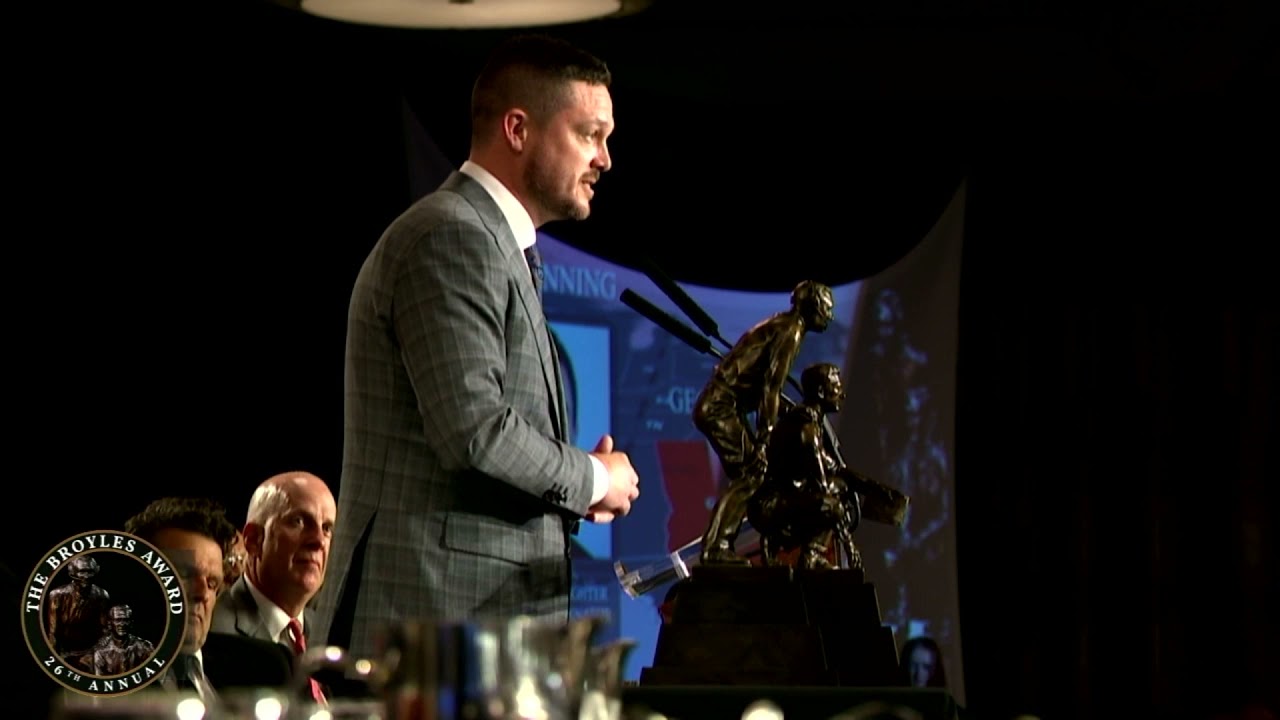 Broyles Award Finalist Georgia Defensive Coordinator Dan Lanning