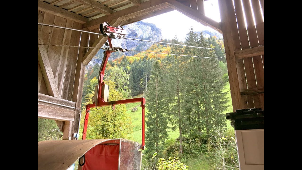 Luftseilbahn Isenthal - Horlachen Bergfahrt 2021 - cable car Switzerland téléphérique Seilbahn