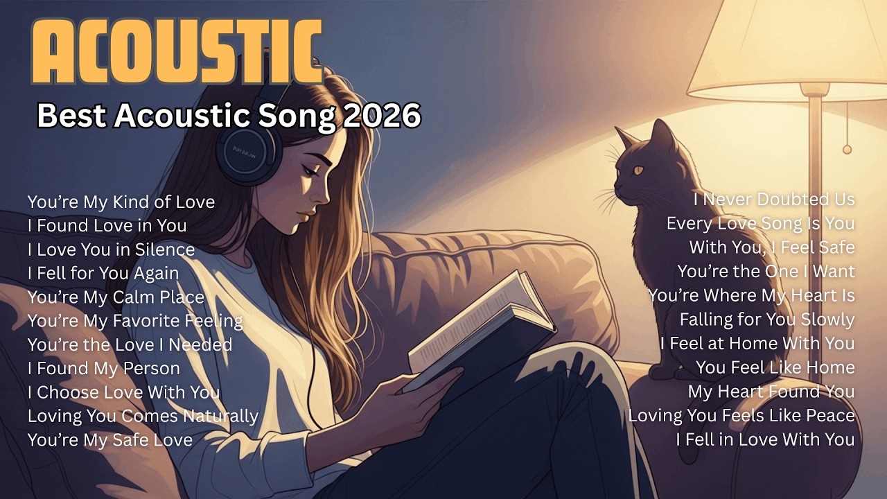 Top Acoustic Song 2026 🌙 | English Acoustic Music, New English Songs Acoustic Rilex & Chill Vibes