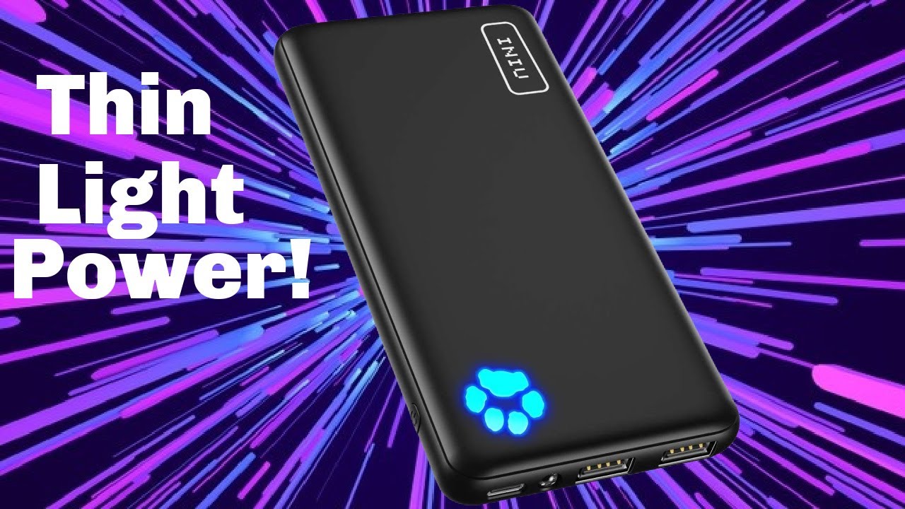 Thinnest Lightest 10000mAh Power Bank! INIU Portable Charger!