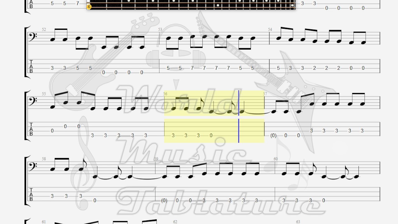 Dokken   Breaking The Chains BASS GUITAR TAB
