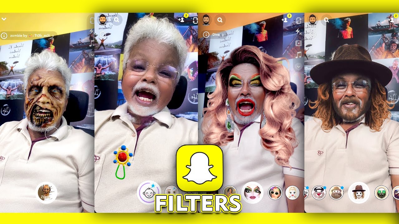 DAD + SNAPCHAT FILTERS = 100% FUN 😂