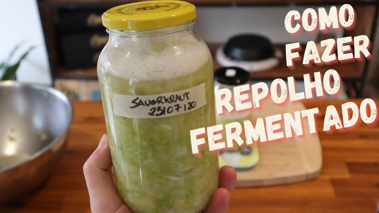REPOLHO FERMENTADO, Chucrute ou Sauerkraut, aprenda como fazer | Fermentando