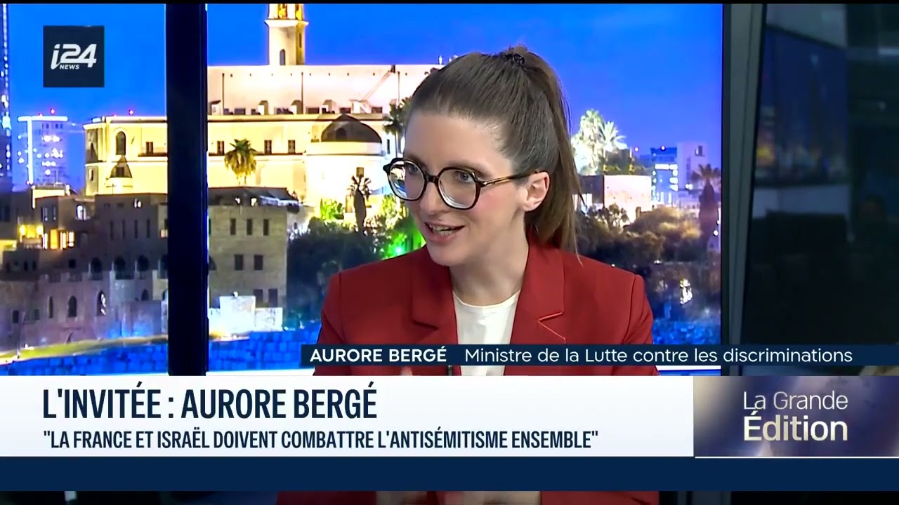 La ministre Aurore Bergé en visite en Israël | Interview sur i24NEWS