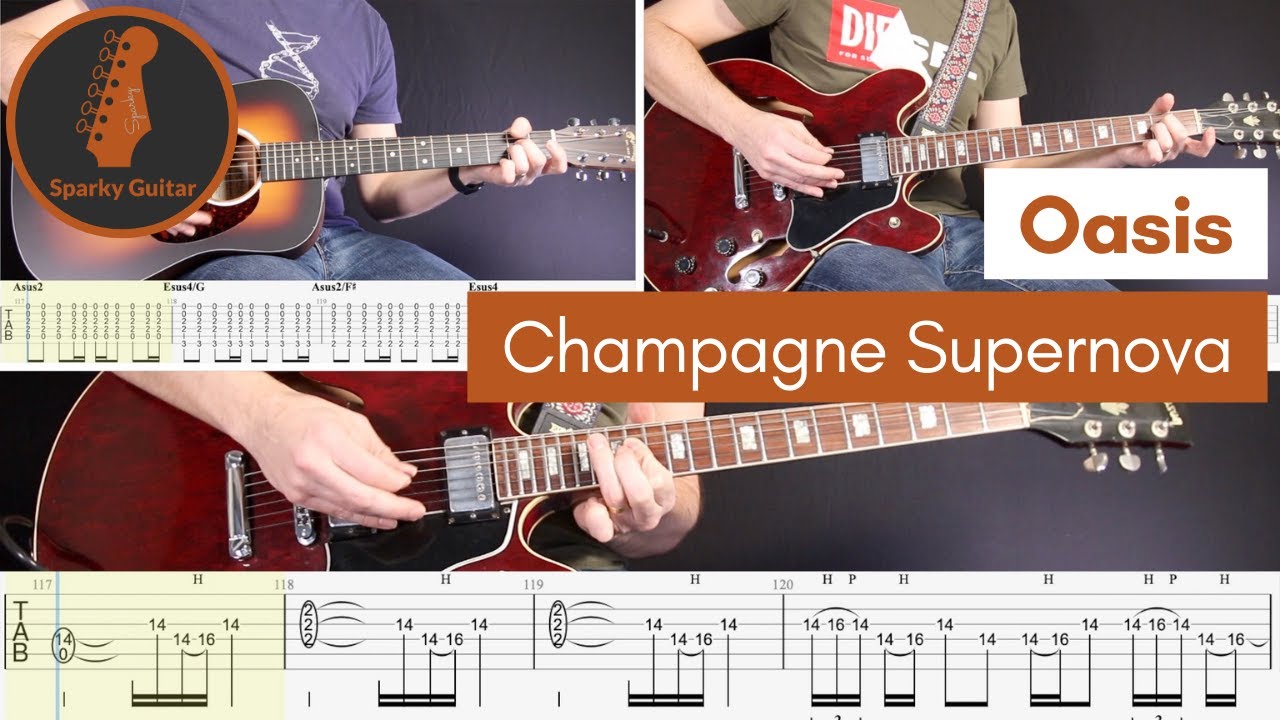 Champagne Supernova - Oasis (Guitar Cover #130 with Tabs)