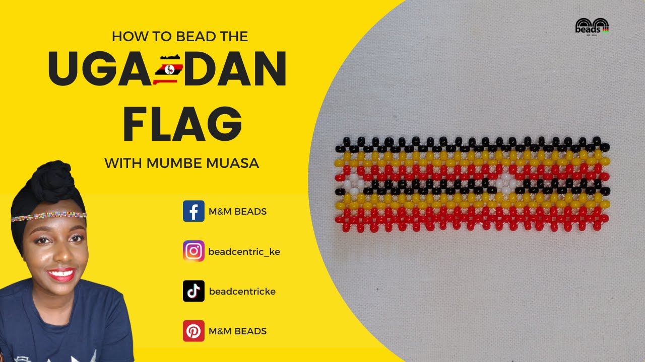 How to Bead the UGANDAN Flag Bracelet