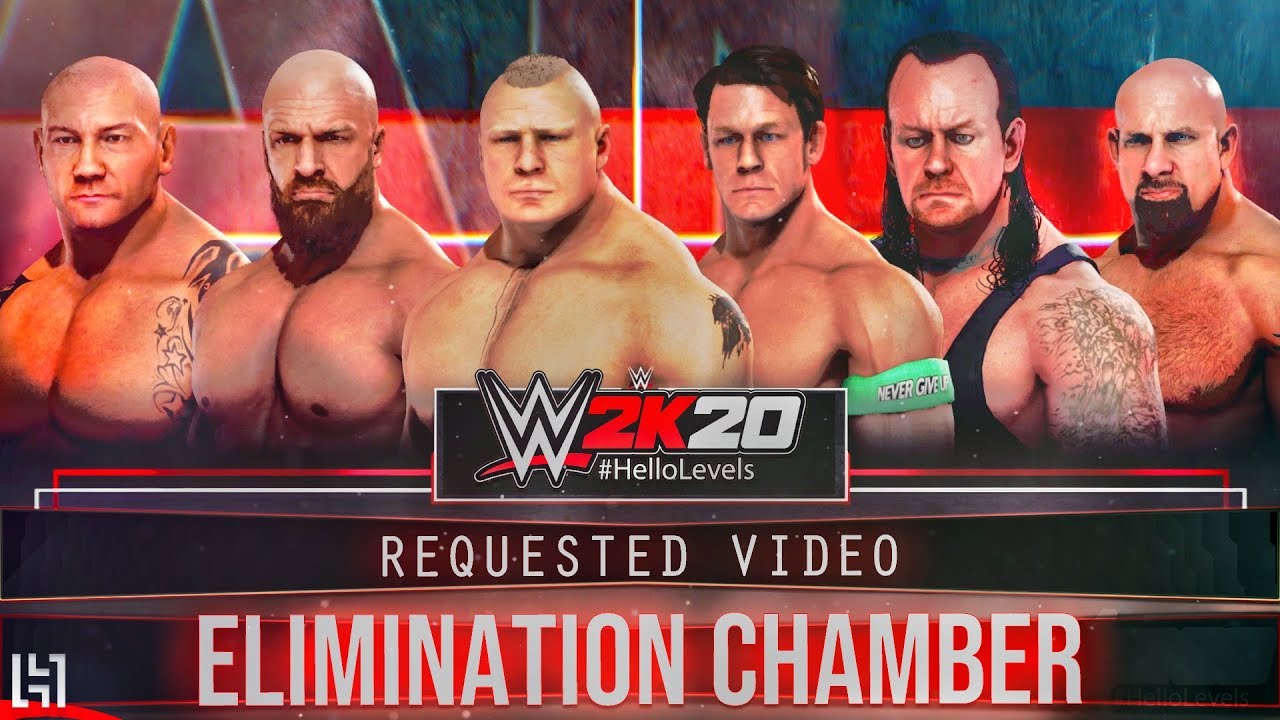 WWE 2K20 Elimination Chamber Match feat. ELIMINATION CHAMBER POD SPEAR & More | WWE 2K20