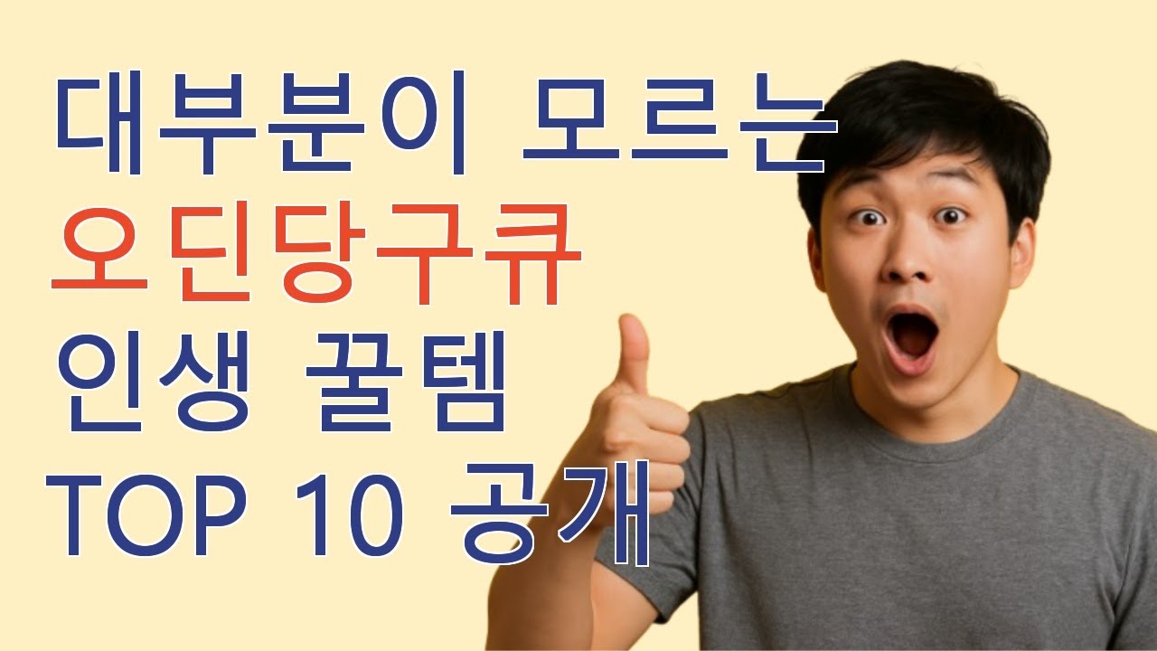 오딘당구큐 내돈내산 인생템 TOP10