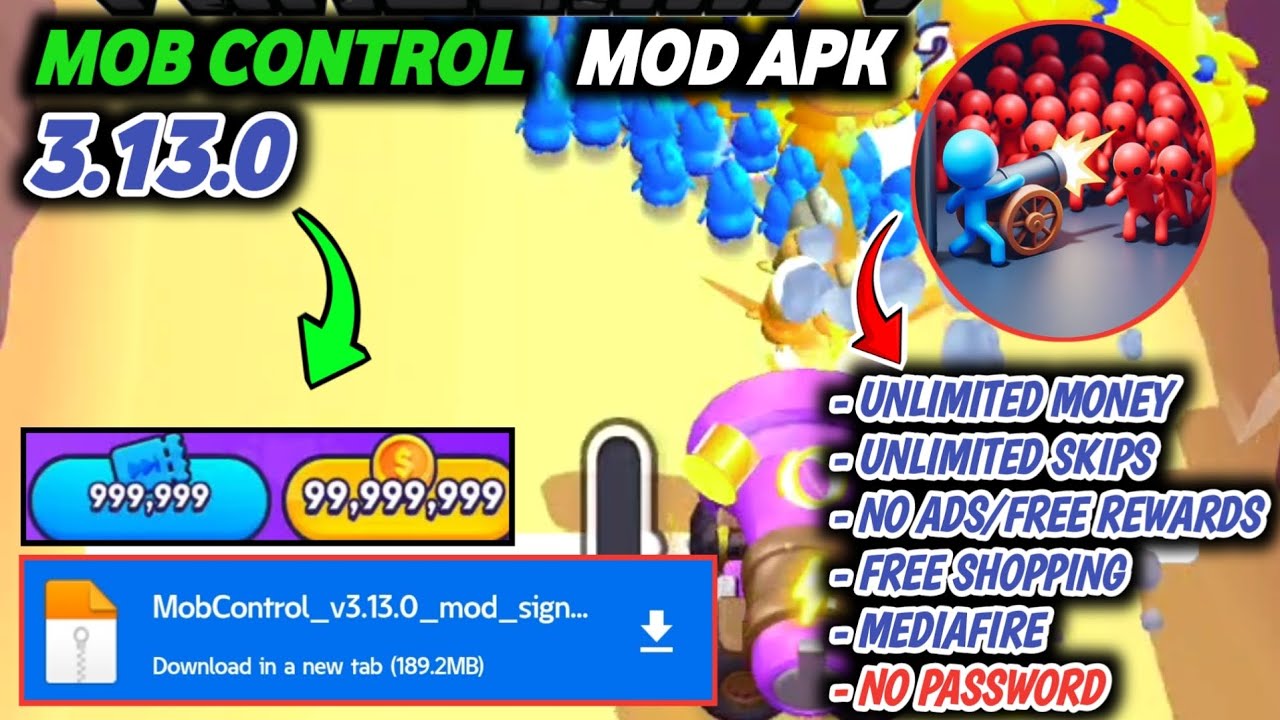 Mob Control Mod Apk | 2026 Update v3.13.0 | Unlimited Resources | Unlock All | No Password