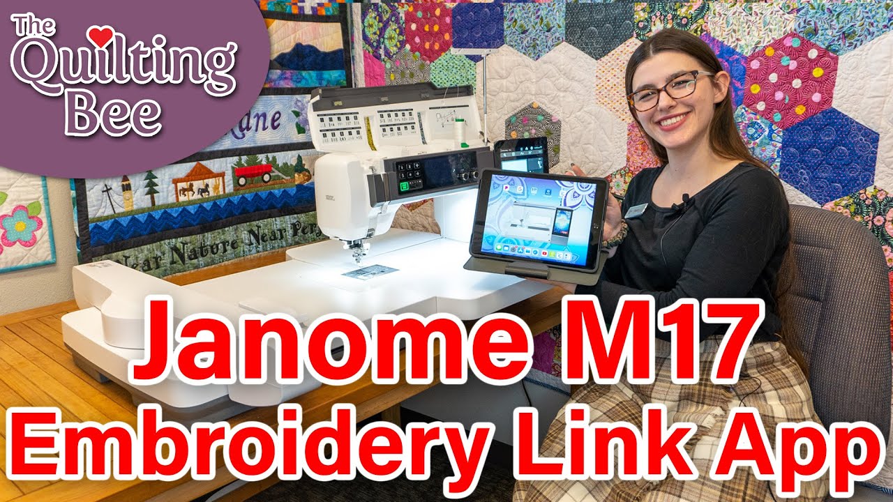 Janome M17 Embroidery Link Tutorial & Overview with Bailey