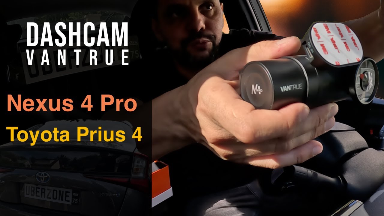 Installation #dashcam Vantrue N4 Pro dans une Toyota Prius 4 de #VTC