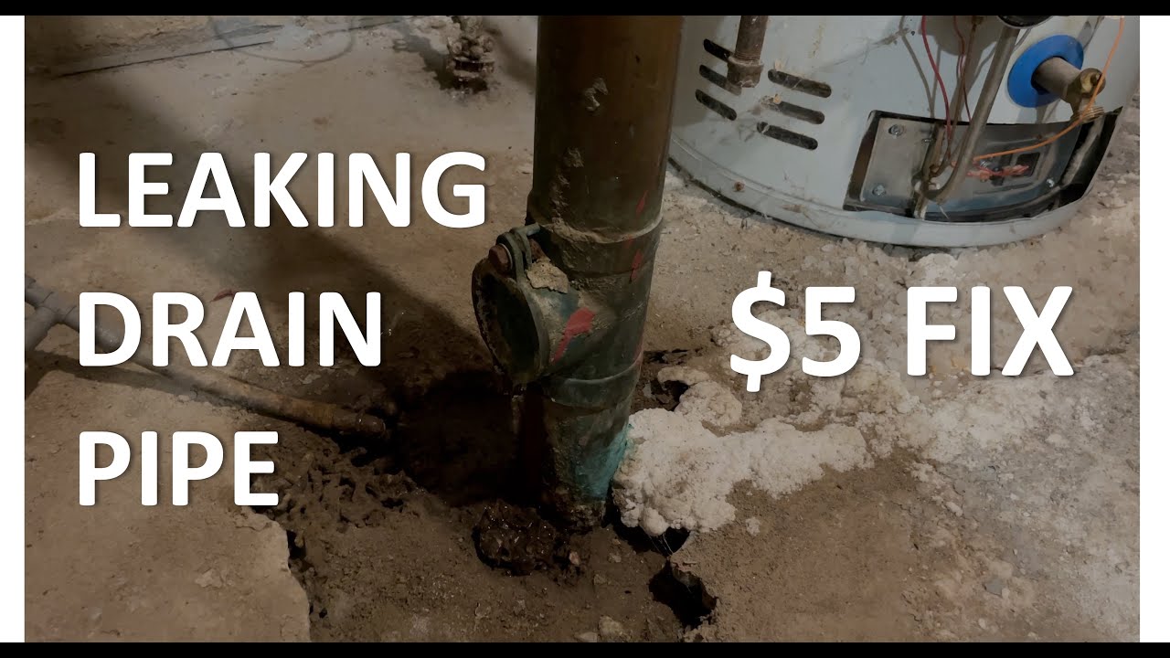 Fix Leaking Drain Pipe for $5.00