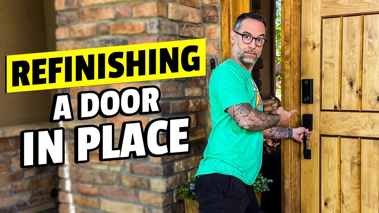 The EASY WAY to Refinish a Door!
