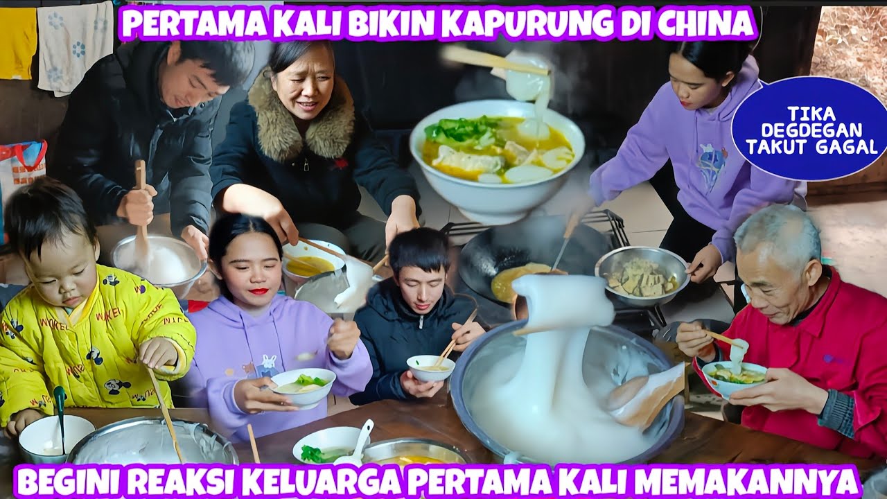 PERTAMA KALI BIKIN KAPURUNG DI CHINA,BEGINI REAKSI KELUARGA MAKAN KAPURUNG PERTAMA KALI