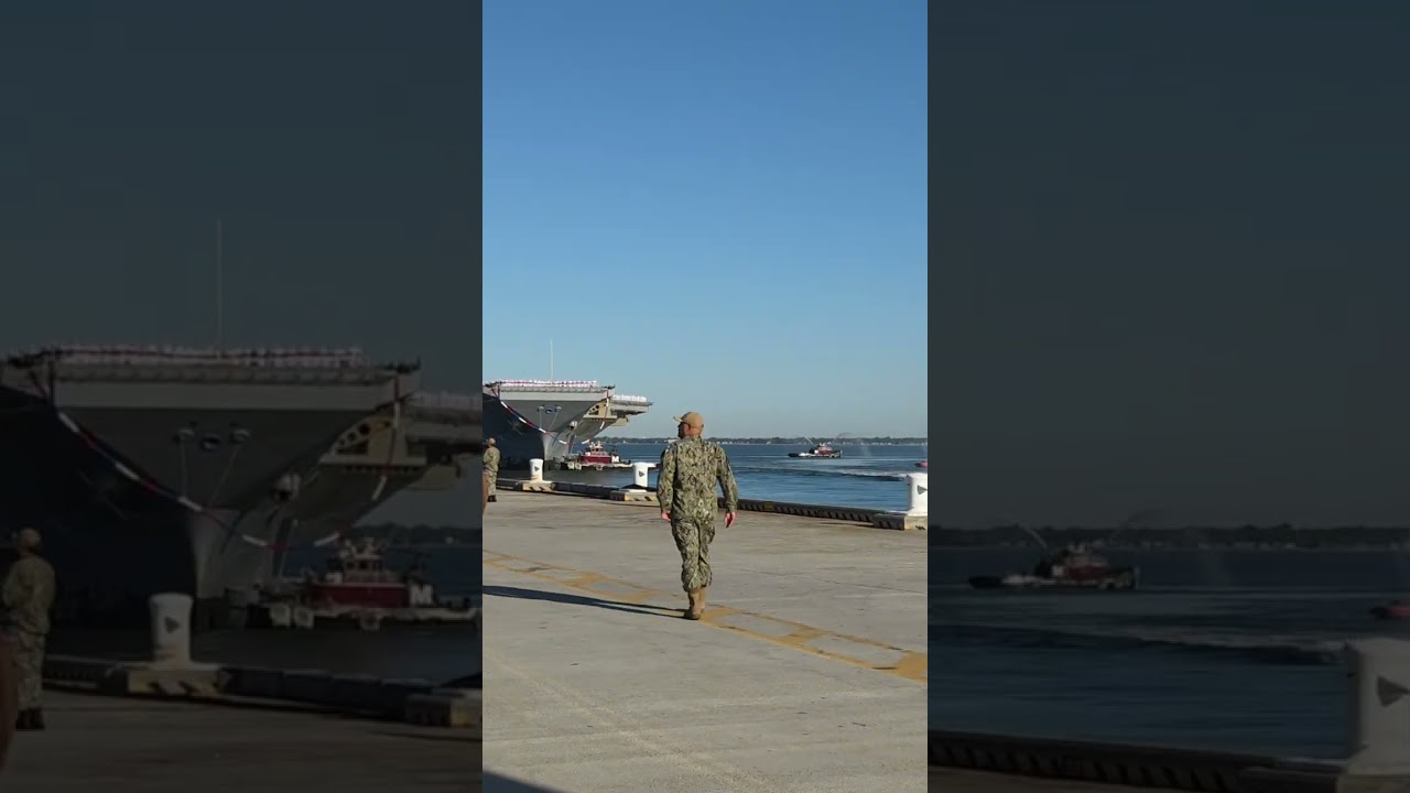 USS Gerald R. Ford arrives at Naval Station Norfolk, marking end of 326-day deployment