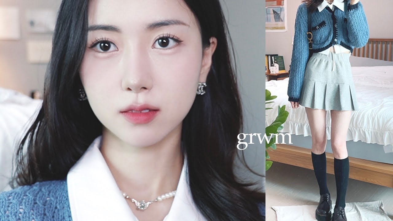 확신의 쿨톤 스타일링 💎 귀여운 봄 가디건 코디 같이 준비해요 GET READY WITH ME