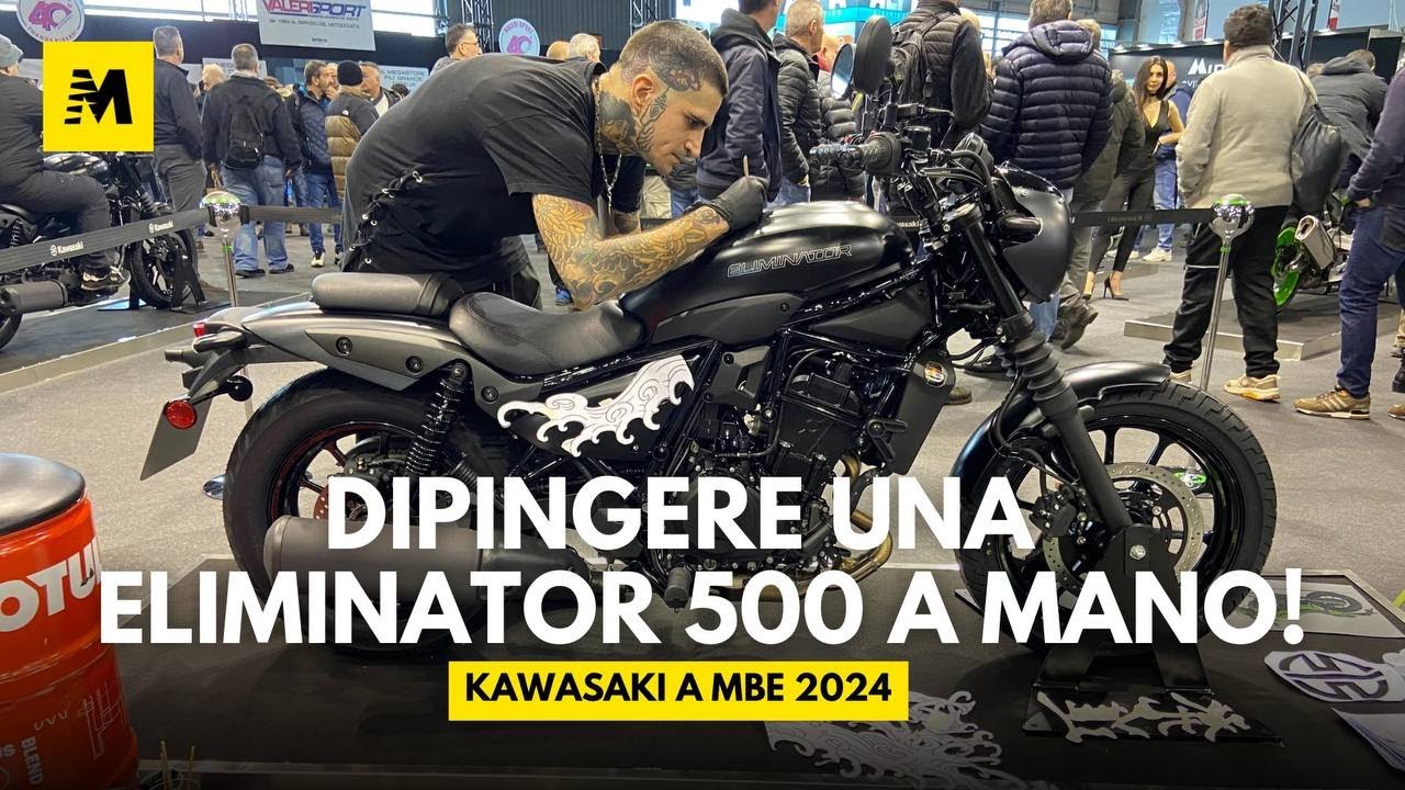 Una KAWASAKI ELIMINATOR 500 dipinta a MANO! || Motor Bike Expo 2024