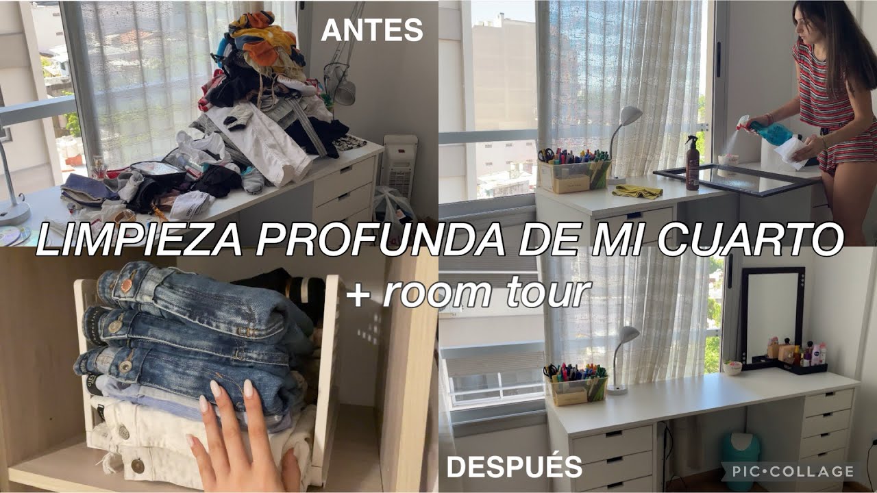ORDENANDO MI CUARTO 💘 + room tour | organizando todo de cero