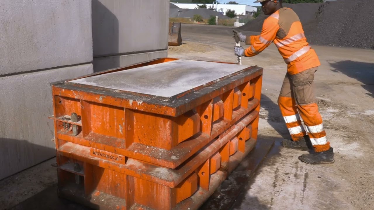 Réalisation de blocs LEGO en béton à base de matériaux recyclés
