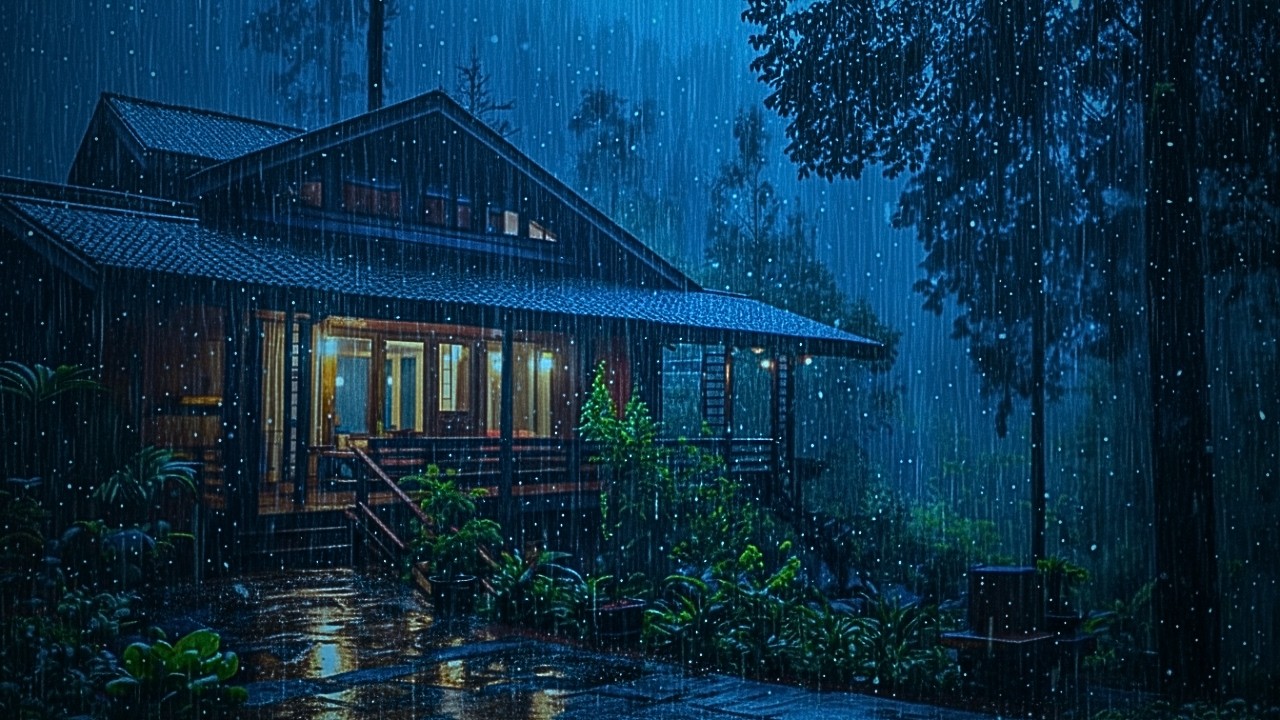 Soothing Natural Rain Sounds to Fall Asleep Fast rain for sleeping and relaxation deep sleep