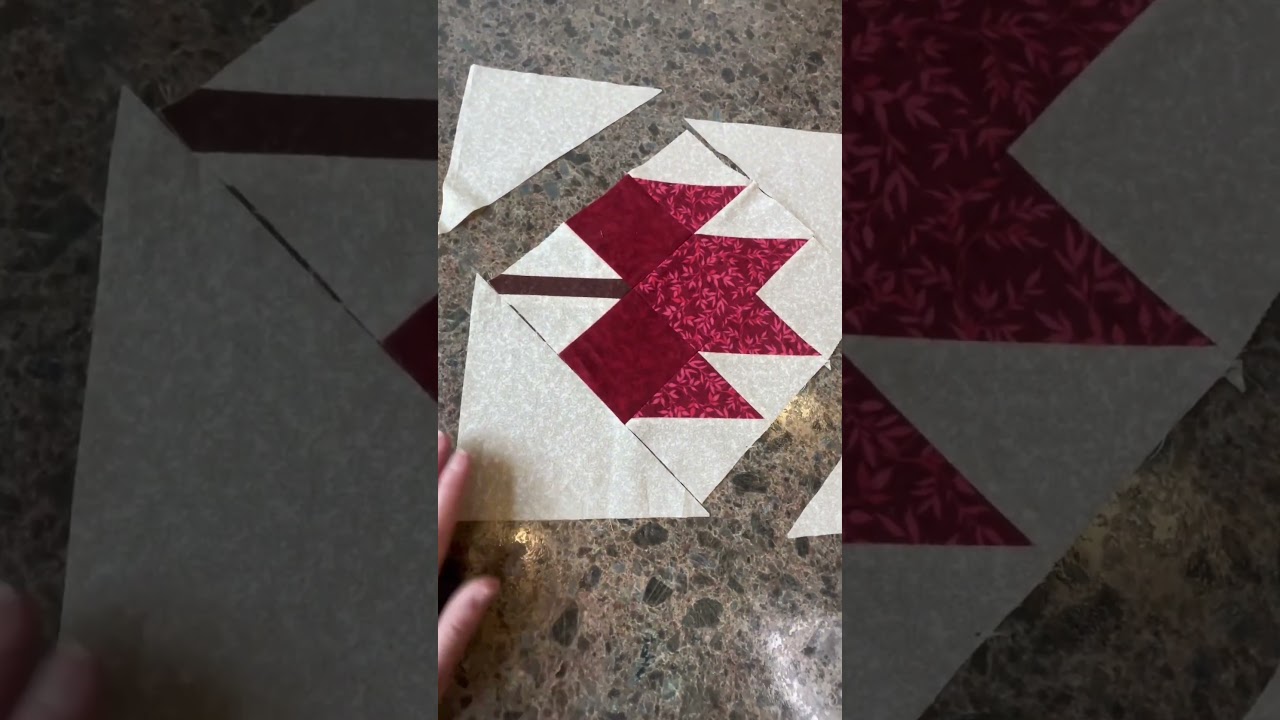 Tumbling Leaves #7 -Sewing the Table Runner  #sewing #diy #freequiltpattern #quilting #tablerunner