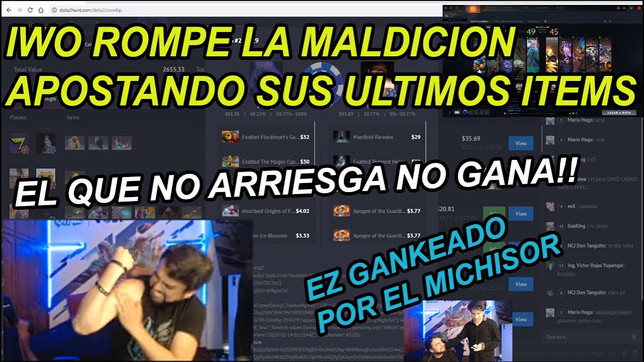 IWO PIERDE SU DOTA, APUESTA TODO SUS ITEMS 