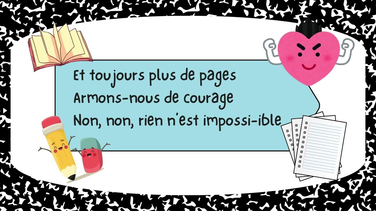 je veux tout apprendre chanté