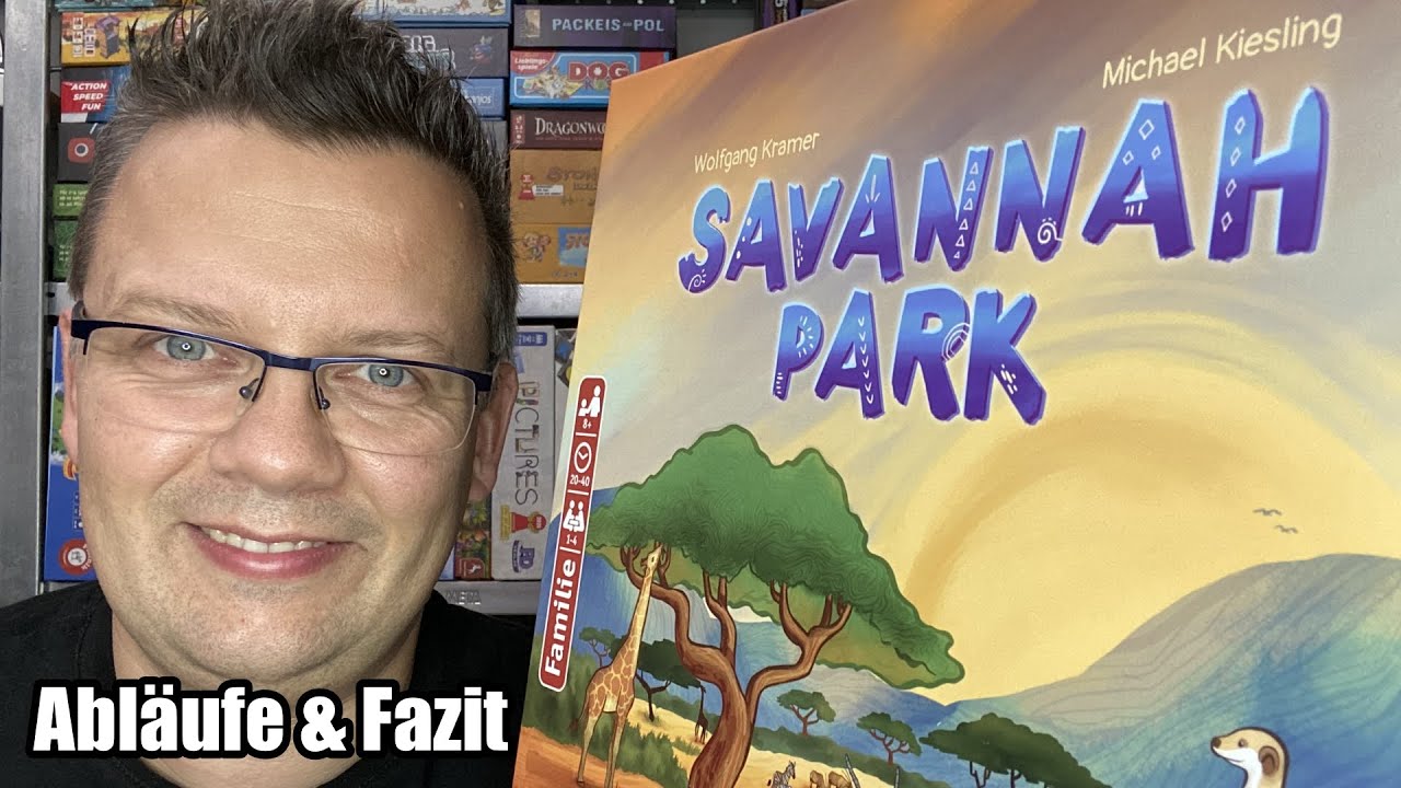 Savannah Park (Deep Print Games / Pegasus Spiele) - Familienspiel ab 8 Jahren