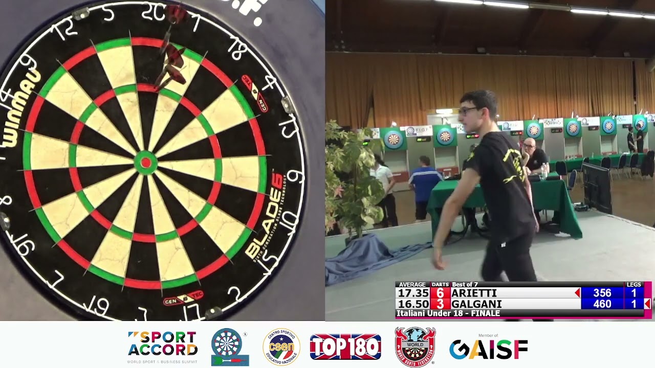 Campionato Italiano di Freccette FIGF 2023 Under 18 FINALE - Arietti Alex vs Galgani Niccolò