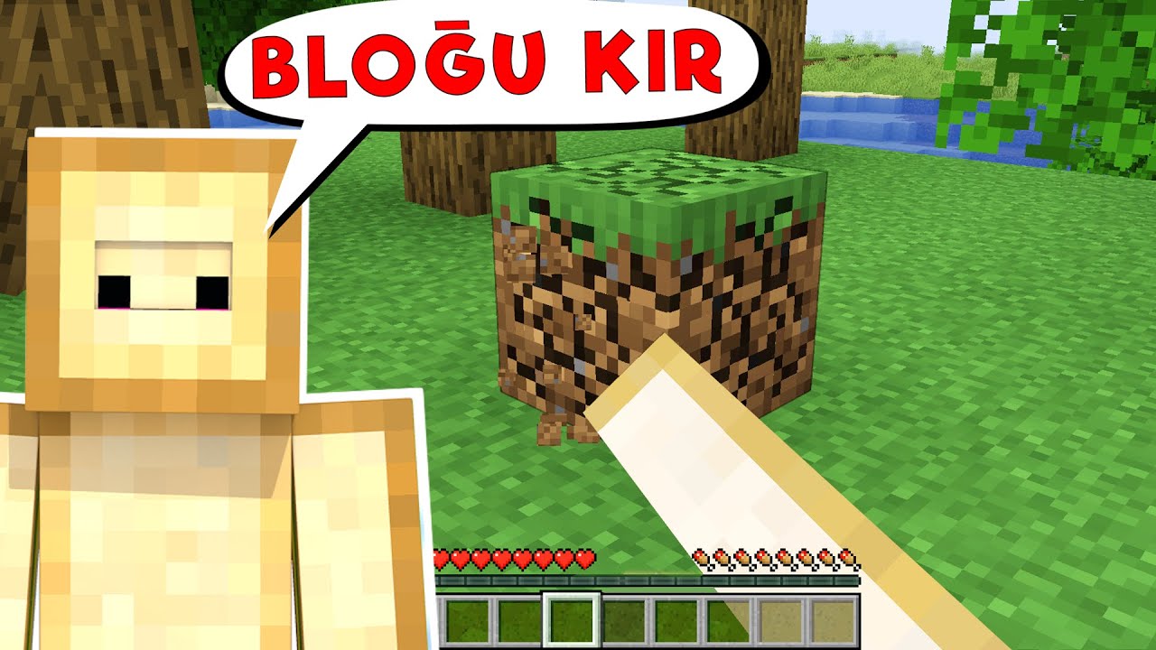 SESİM ile MİNECRAFT OYNADIM!