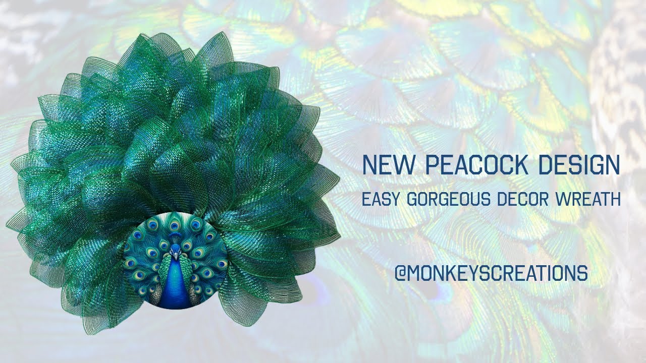 How to Make a Peacock Wreath #howto #wreath #homedecor