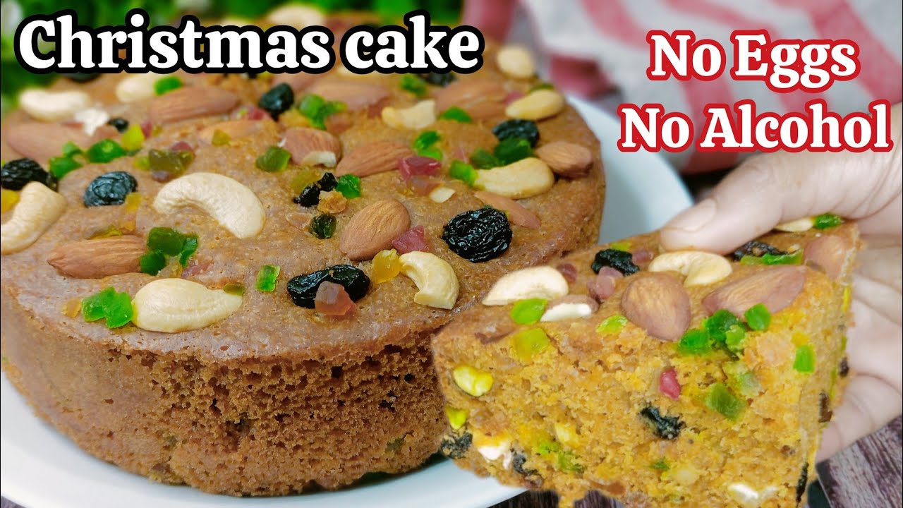 Easy Christmas Cake recipe|Christmas Special Fruit Cake| Eggless Plum Cake Recipe | Fruits-Nut Cake|