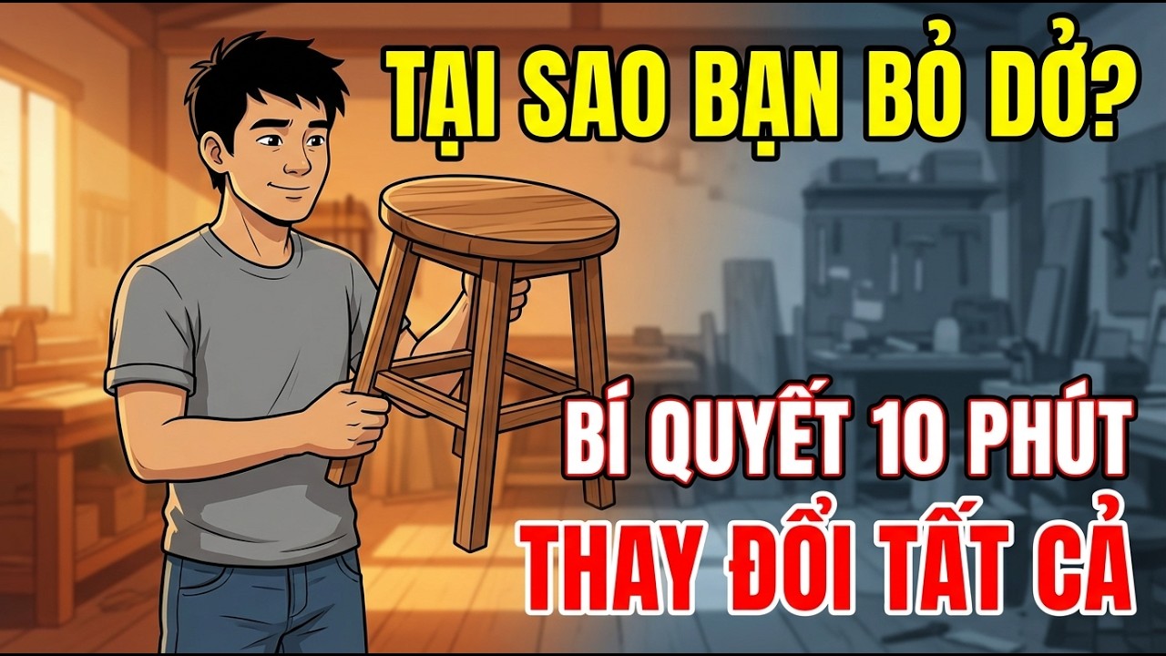 Tại Sao Bạn Không Thể Hoàn Thành Bất Cứ Thứ Gì — Và Bí Quyết 10 Phút Thay Đổi Tất Cả