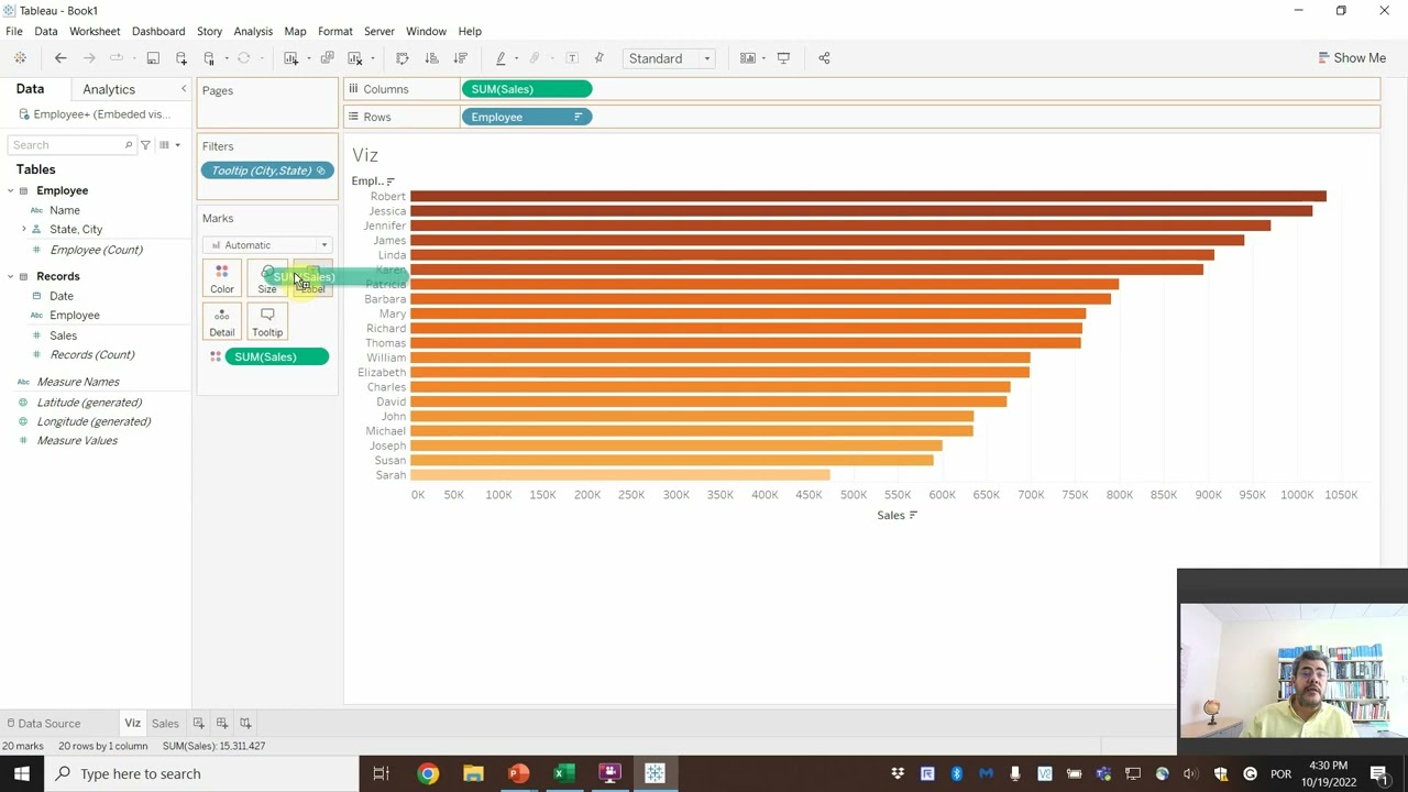 Embeded visualizations within tooltips - 
