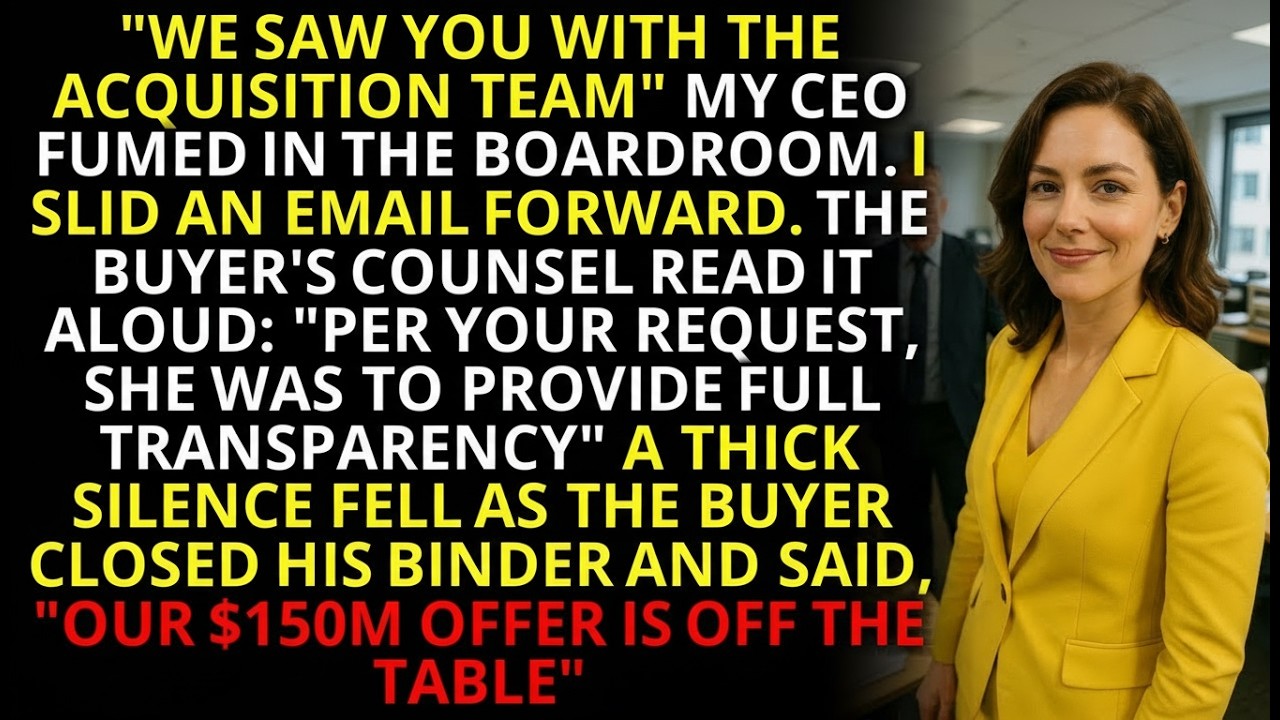 How I Exposed My CEO's Fraud and Killed a $150M Deal 💼   #CorporateRevenge