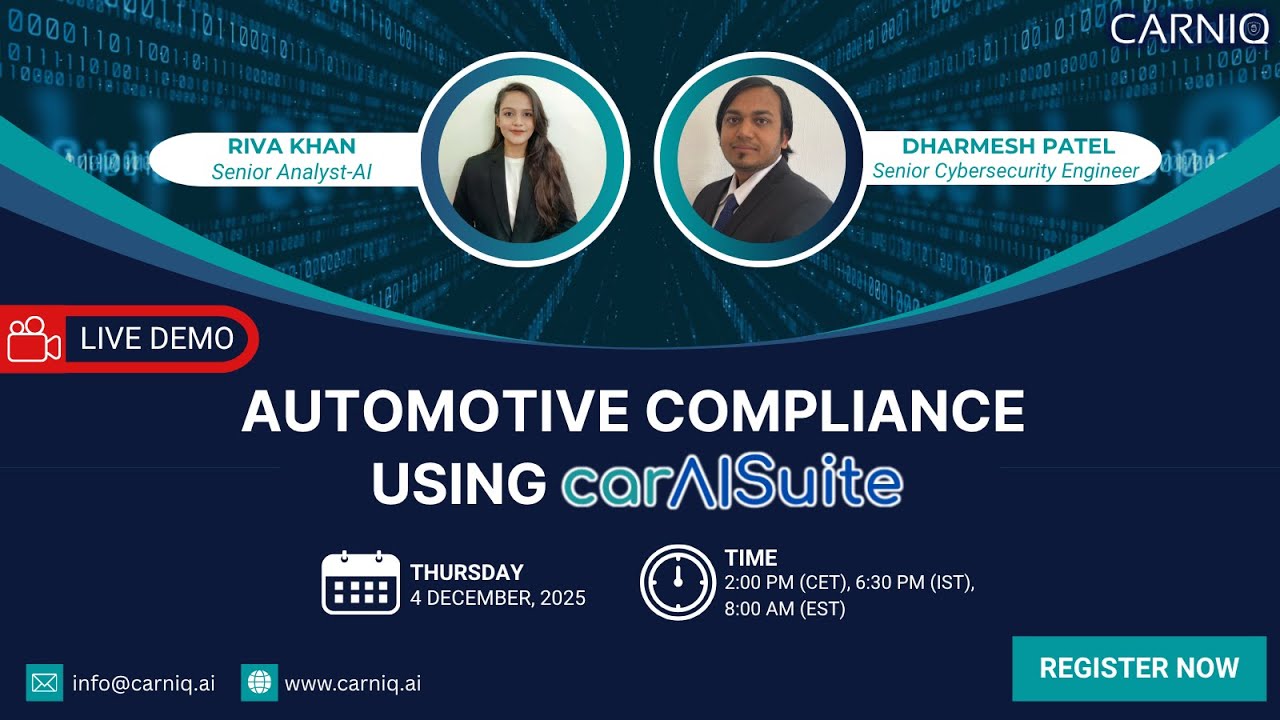 🚀carAISuite Automotive Compliance Webinar - Now Available!🚀