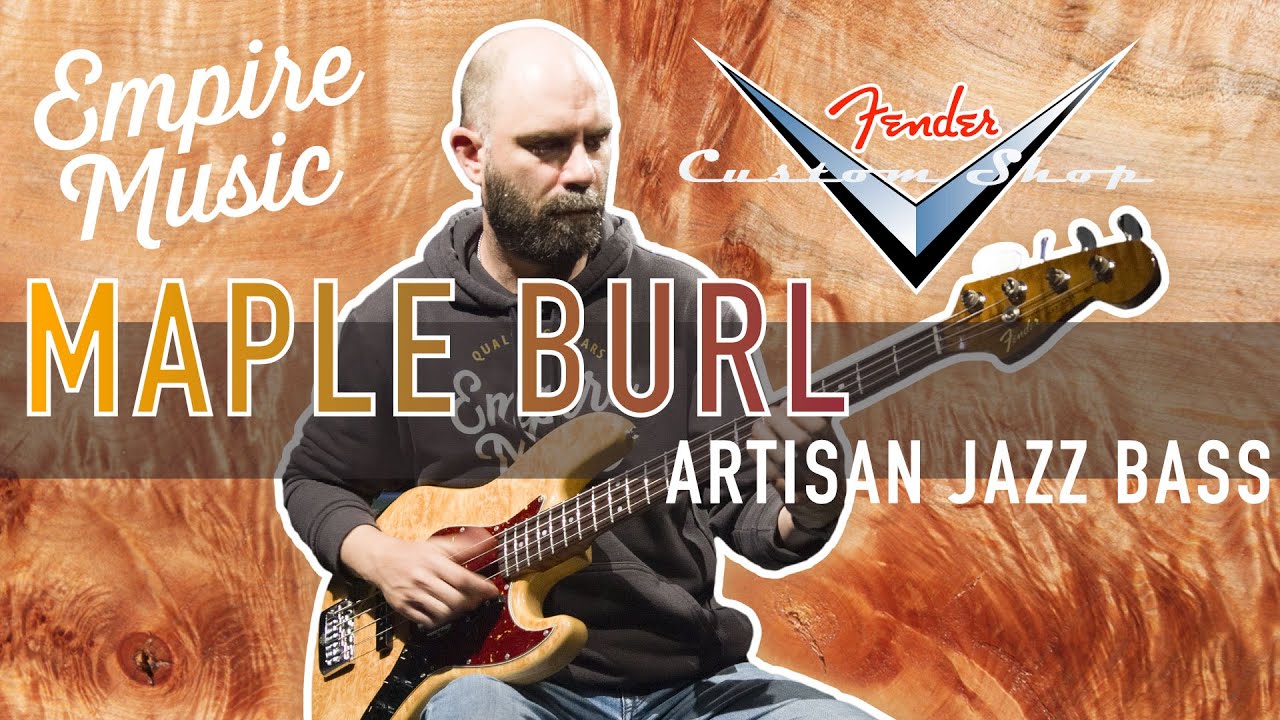 Fender Custom Shop Artisan Maple Burl Jazz Bass - EMPIRE MUSIC
