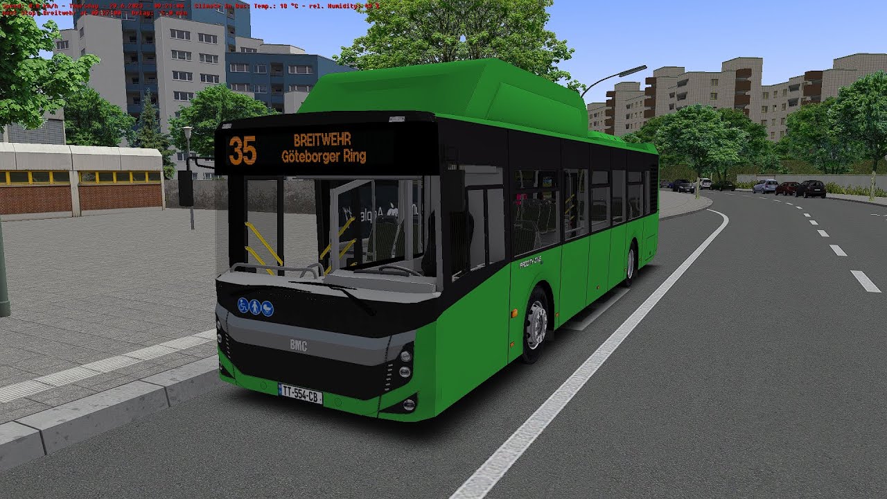 Omsi 2 - Rheinhausen - Line 35 - BMC Procity 12 EU CNG
