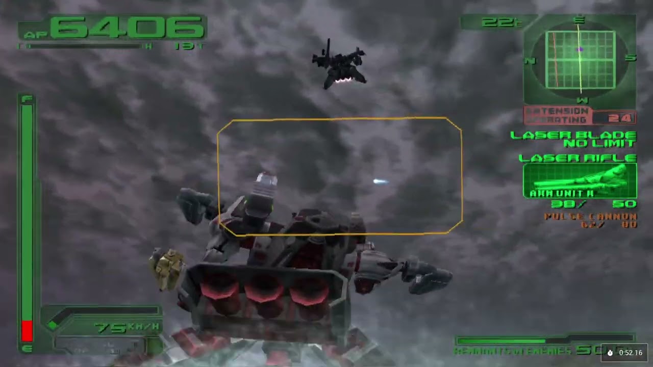 Armored core 3 - Retroachievements - Defend water processors - S Rank - Hard mode
