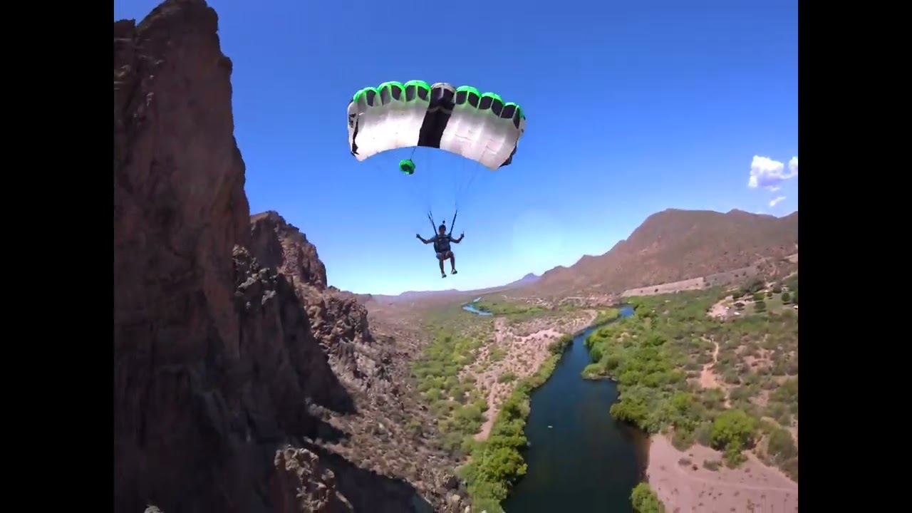 Riverwall at Saguaro Lake BASE Jump