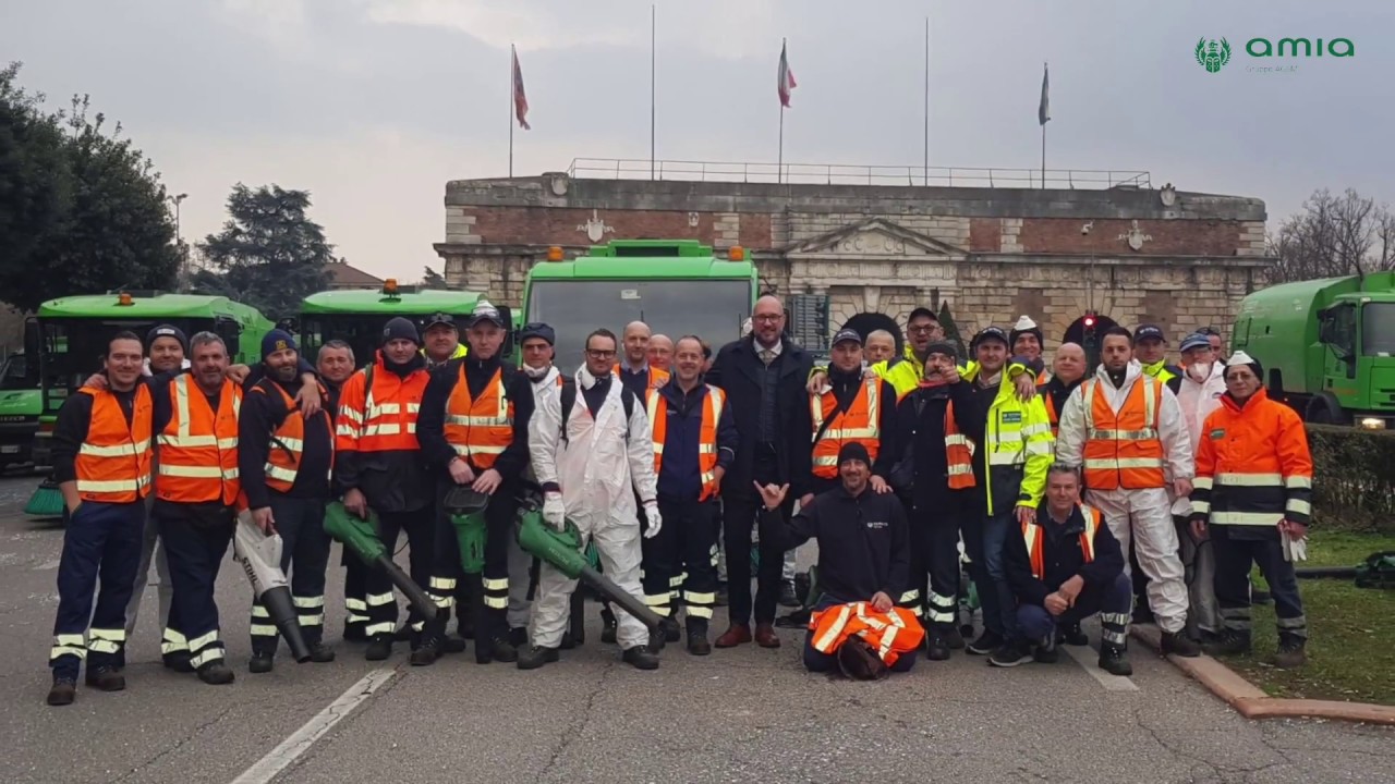 Carnevale di Verona 2018 - Amia e le operazioni di pulizia