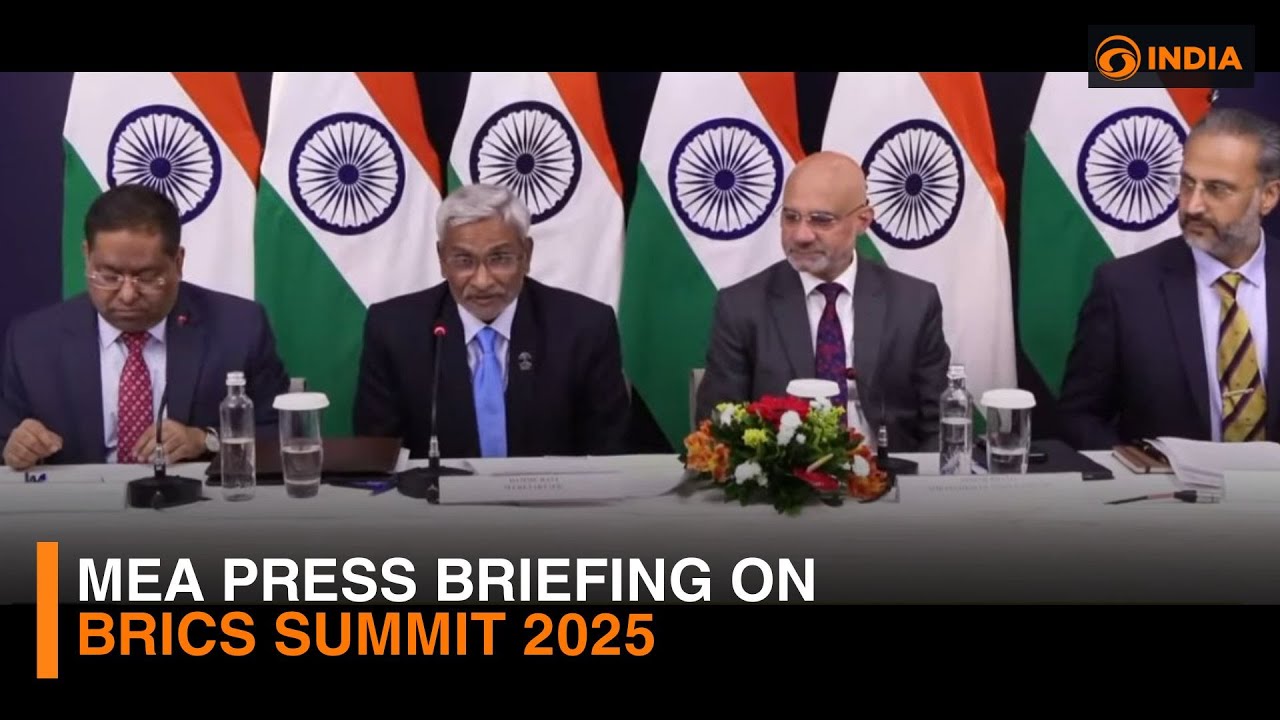 Watch full l MEA Press Briefing on BRICS Summit 2025