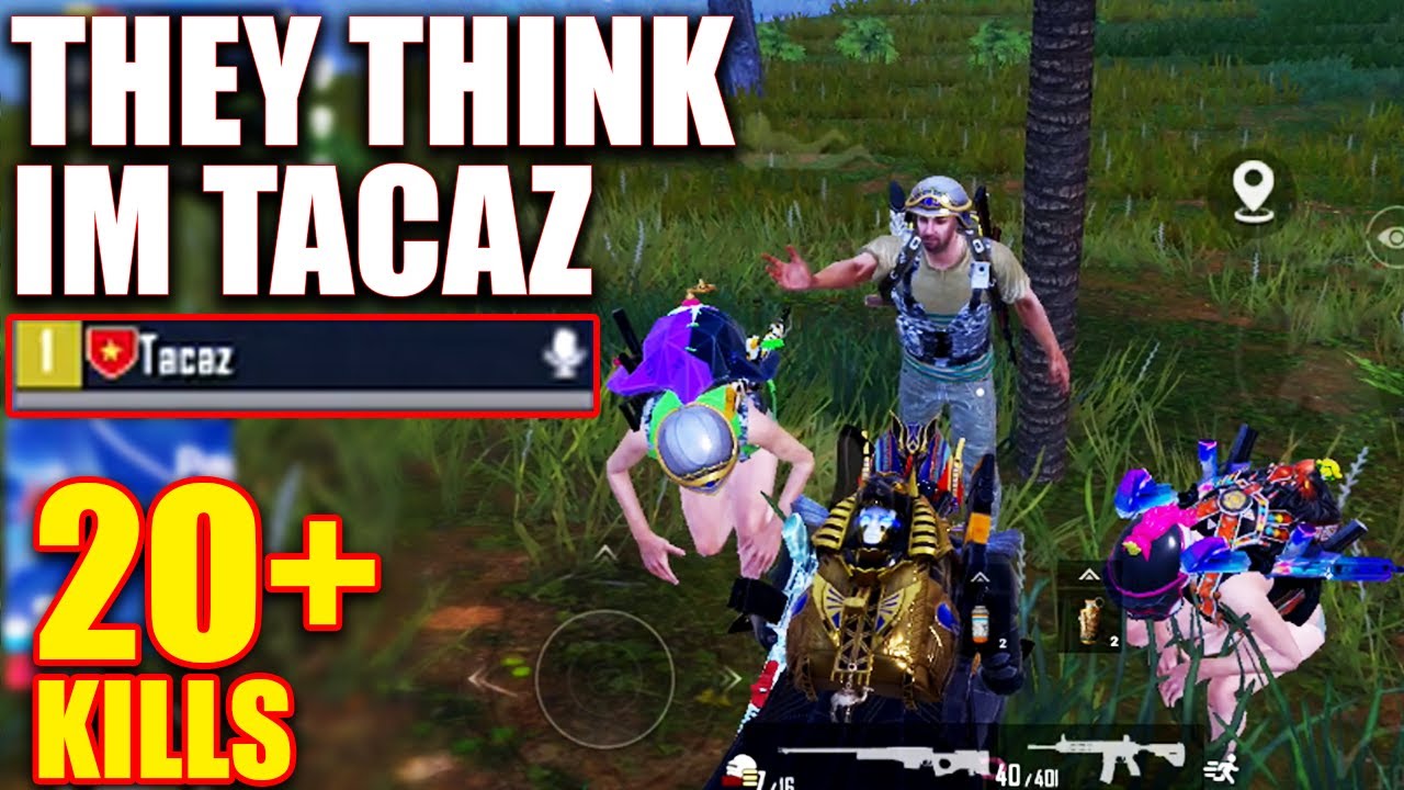 They Think I am Real Tacaz but They Got pranked - 20+ Kill Sanhok